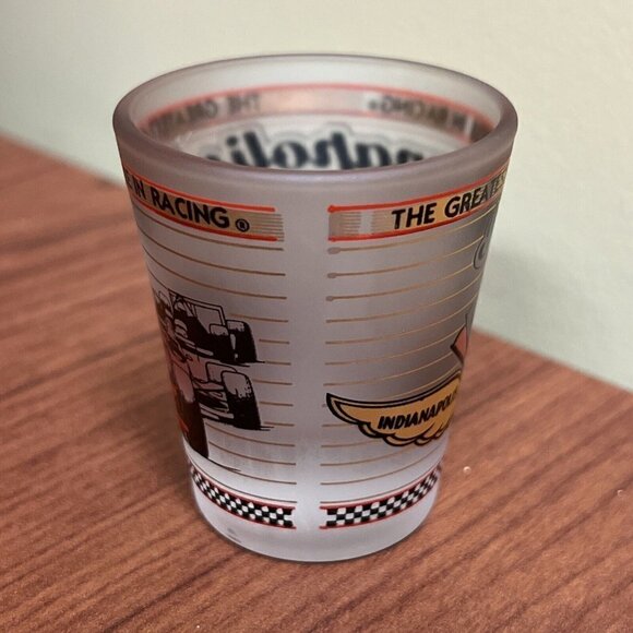 Indianapolis Motor Speedway Beveled Shot Glass IMS Indy 500 Brickyear 400 Racing - Picture 3 of 8